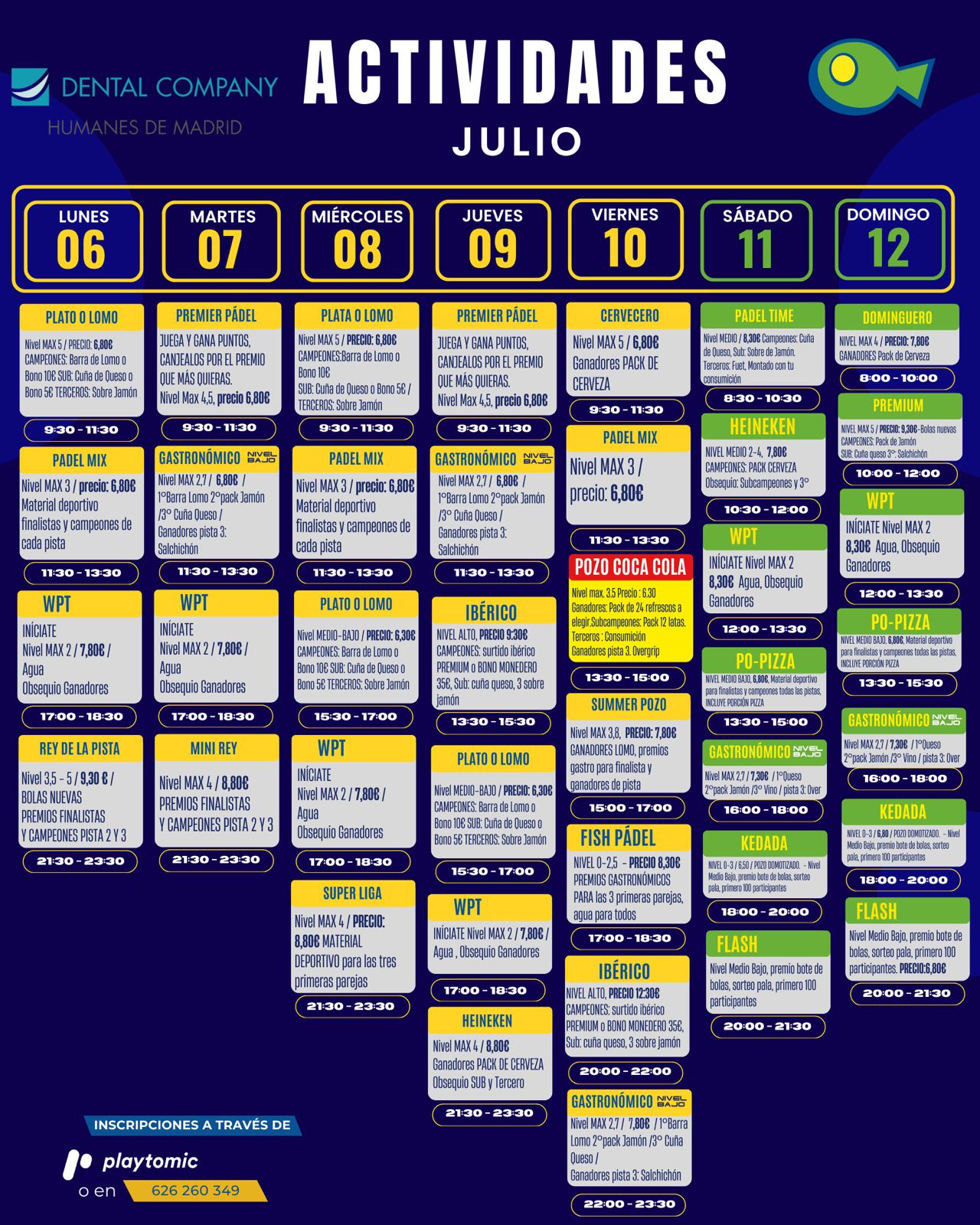 Actividades en La Pecera