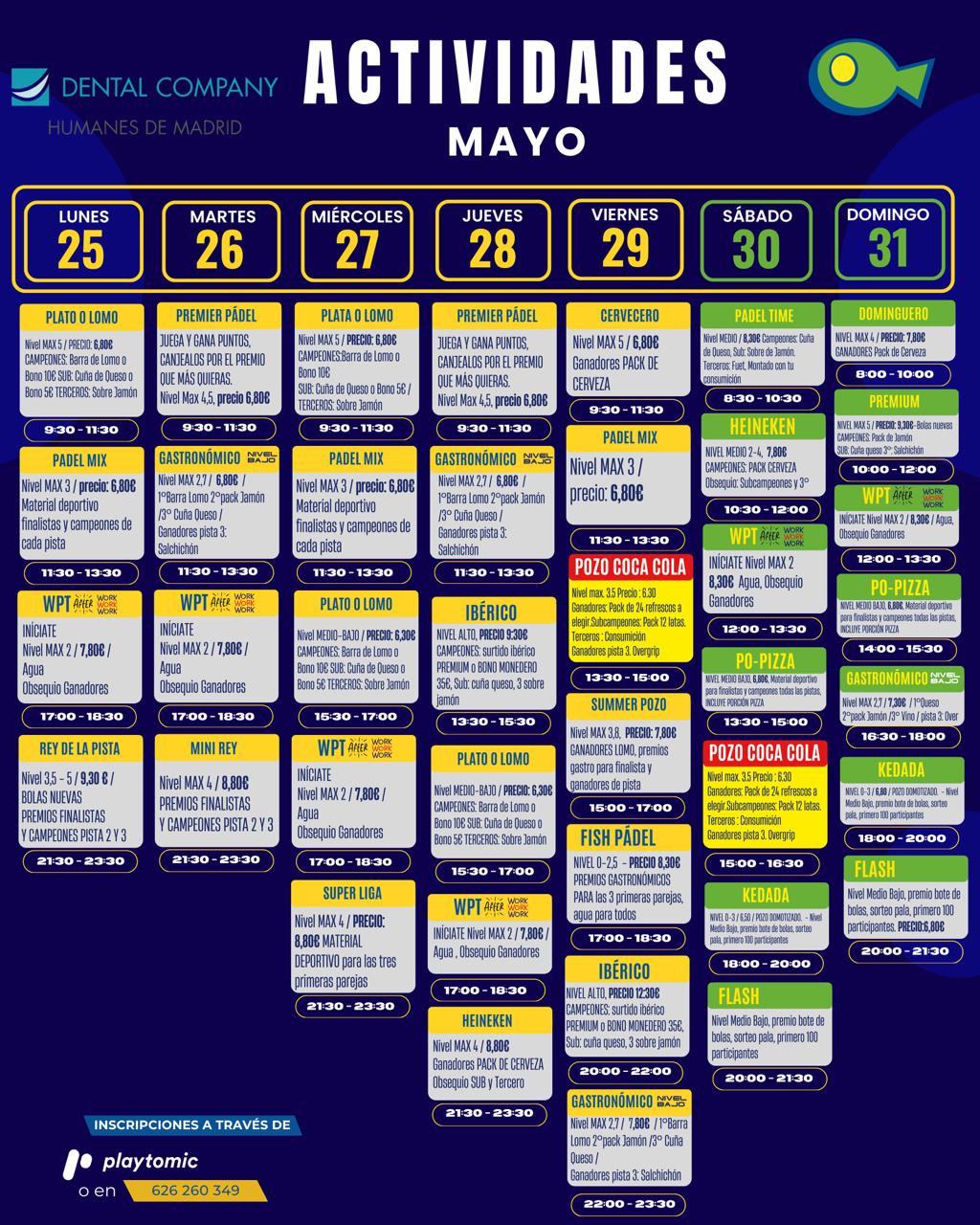 Actividades en La Pecera