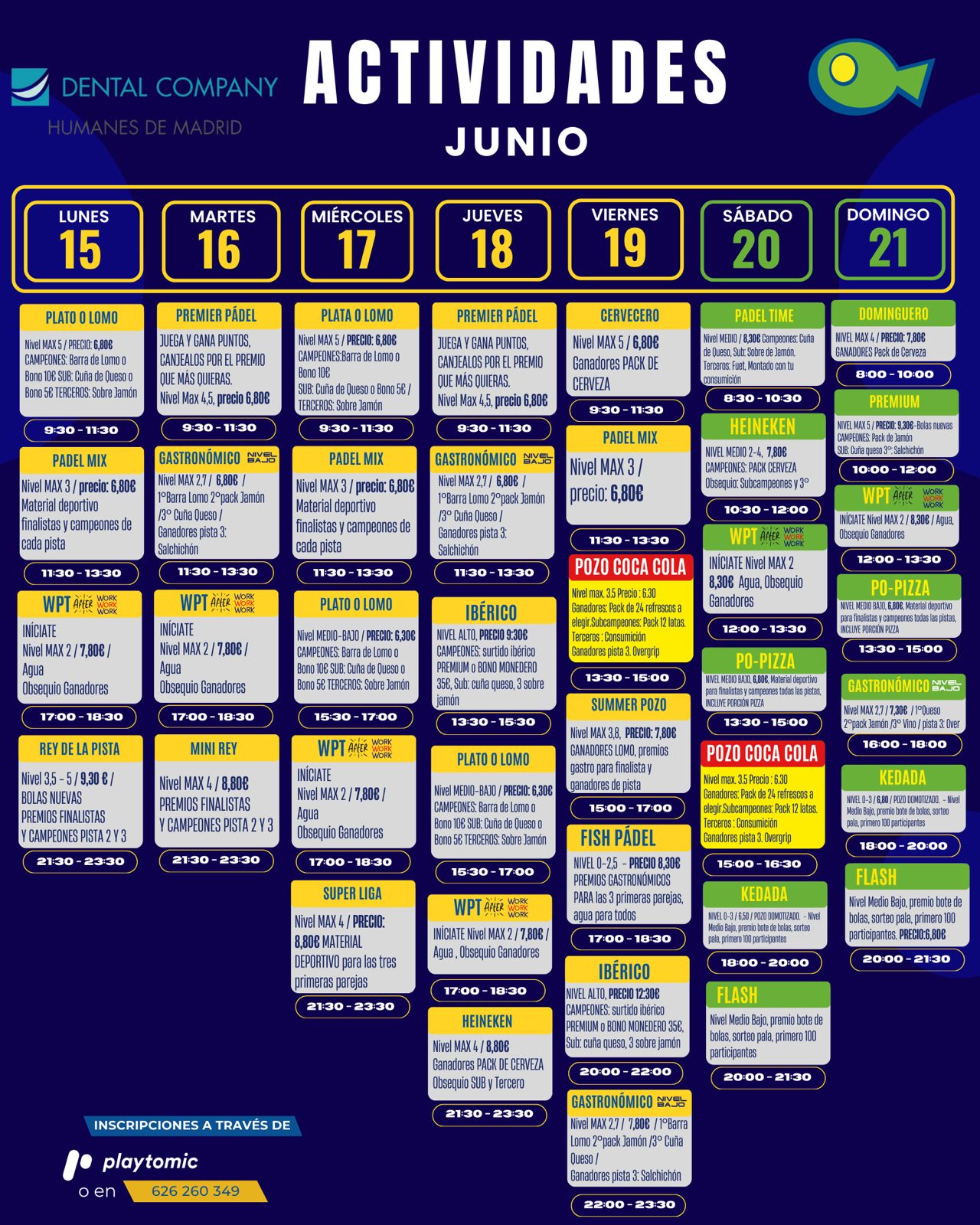 Actividades en La Pecera