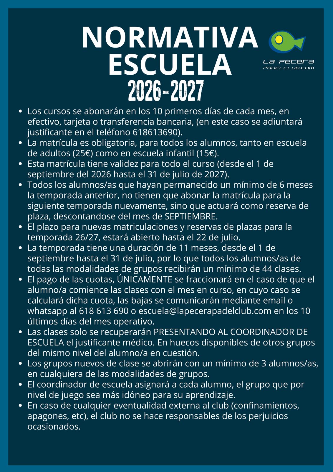 Normativa de Escuela
